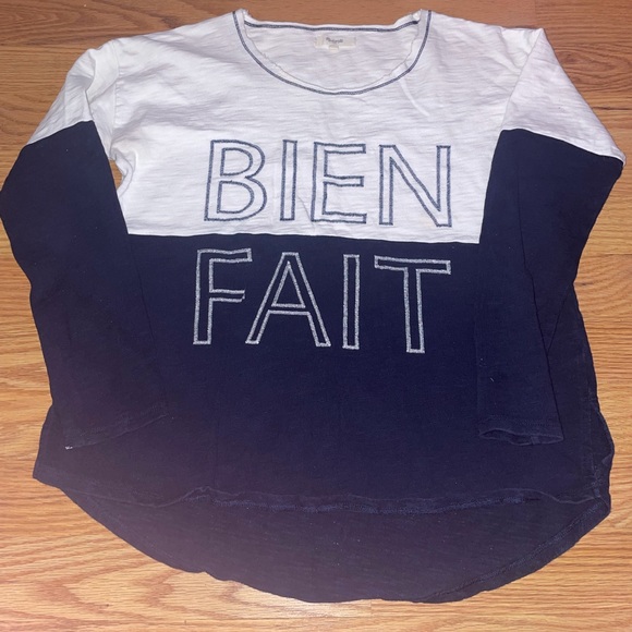 Madewell bien fait long sleeve pullover - Picture 2 of 4